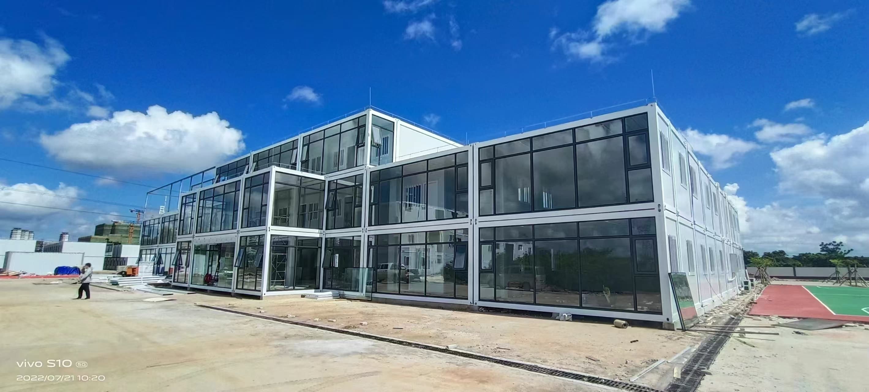 大体量装配式项目现场