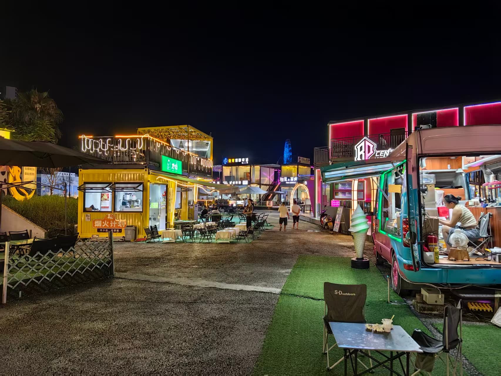 夜经济街区实景与消费动线